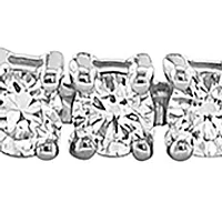 Lab Created Diamond Line Bracelet in 14K White Gold