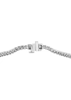 Lab Created Diamond Line Bracelet in 14K White Gold