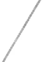 Sterling Silver Diamond Tennis Bracelet