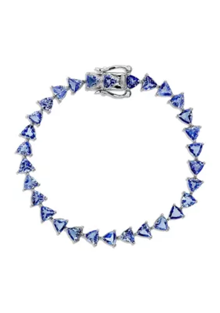 11.4 ct. t.w. Tanzanite Bracelet in Sterling Silver 