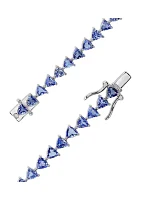 11.4 ct. t.w. Tanzanite Bracelet in Sterling Silver 