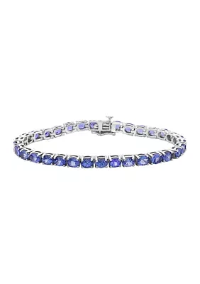  9.69 ct. t.w. Tanzanite Bracelet in Sterling Silver