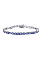  9.69 ct. t.w. Tanzanite Bracelet in Sterling Silver