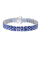 19.8 ct. t.w. Tanzanite Bracelet in Sterling Silver