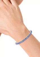 Tanzanite Bolo Bracelet in Sterling Silver