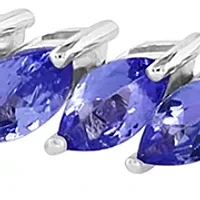 Marquise Tanzanite Tennis Bracelet in Sterling Silver