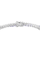 Marquise Tanzanite Tennis Bracelet in Sterling Silver