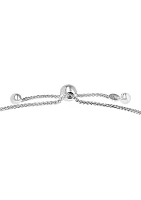 1/2 ct. t.w. Diamond Bolo Bracelet in Sterling Silver 