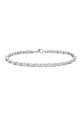  Sterling  Silver 1/5 ct. t.w. Diamond Bracelet