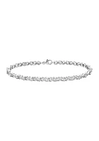  Sterling  Silver 1/5 ct. t.w. Diamond Bracelet