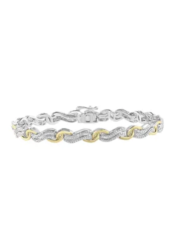 Sterling Silver 1/5 ct. t.w. Diamond Bracelet