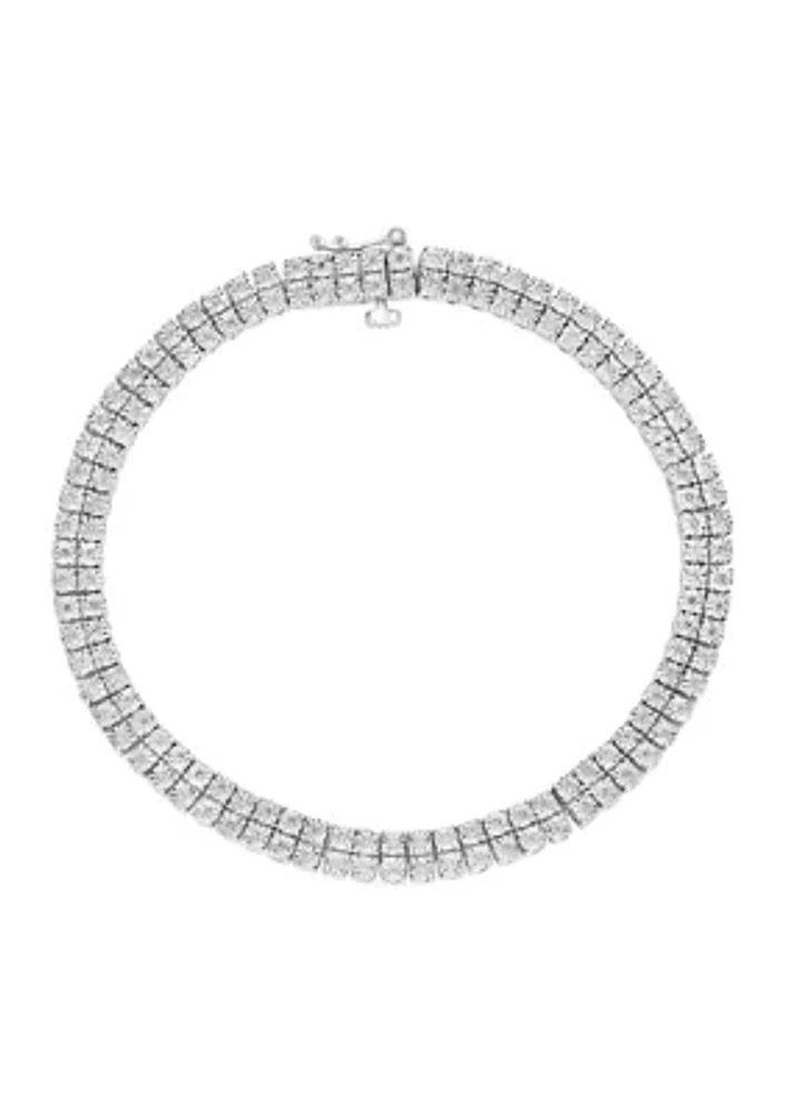 1/2 ct. t.w. Diamond Tennis Bracelet in Sterling Silver