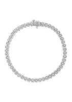 9/10 ct. t.w. Diamond Tennis Bracelet in Sterling Silver