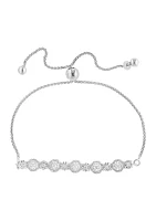 Diamond Bolo Bracelet in Sterling Silver