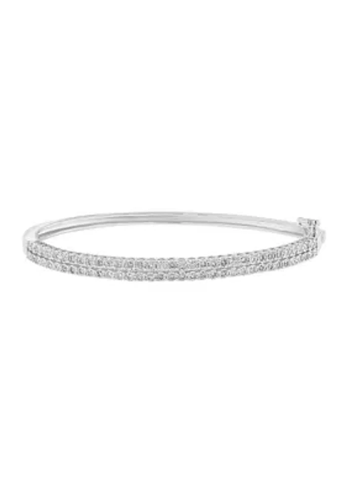 1 ct. t.w. Diamond Miracle Set Tennis Bracelet in Sterling Silver