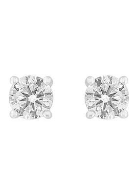 Lab Created 14K White Gold Lab Grown 1 ct. t.w. Diamond Earrings