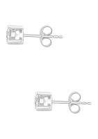 Lab Created 14K White Gold Lab Grown 1 ct. t.w. Diamond Earrings