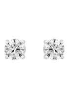 Lab Created 14K White Gold Lab Grown Diamond Earrings (With 3/4 ct. t.w. Center Size Each) 