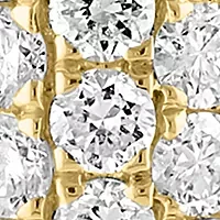  14K Yellow Gold Lab Grown Diamond Earrings 