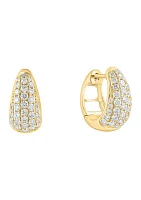  14K Yellow Gold Lab Grown Diamond Earrings 