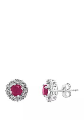 Effy Ruby Royale 14K Yellow Gold Ruby Stud Earrings, 1.14 TCW