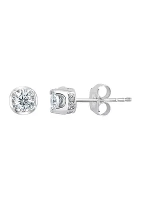  1/2 ct. t.w. Diamond Earrings in Sterling Silver