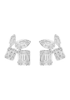 Diamond Earrings in 14K White Gold