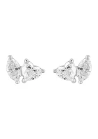 Diamond Earrings in 14K White Gold