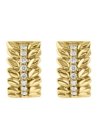 1/5 ct. t.w. Diamond Huggie Hoop Earrings in 14K Yellow Gold