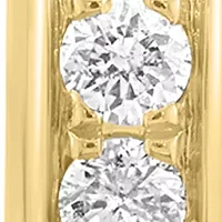 14K Yellow Gold Diamond Earrings