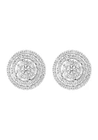 1.27 ct. t.w. Diamond Earrings in 14K White Gold