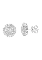 1.11 ct. t.w. Diamond Earrings in 14K White Gold