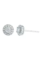 1/3 ct. t.w. Diamond Miracle Stud Earrings in Sterling Silver