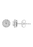 1/3 ct. t.w. Diamond Miracle Stud Earrings in Sterling Silver