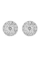 1/3 ct. t.w. Diamond Miracle Stud Earrings in Sterling Silver