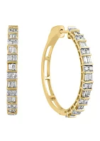  14K Yellow Gold Diamond Earrings