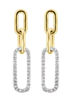 1/3 ct. t.w. Diamond Drop Earrings in 14K Yellow Gold 