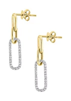 1/3 ct. t.w. Diamond Drop Earrings in 14K Yellow Gold 