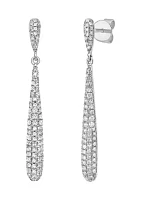 3/4 ct. t.w. Diamond Drop Earrings in 14K White Gold