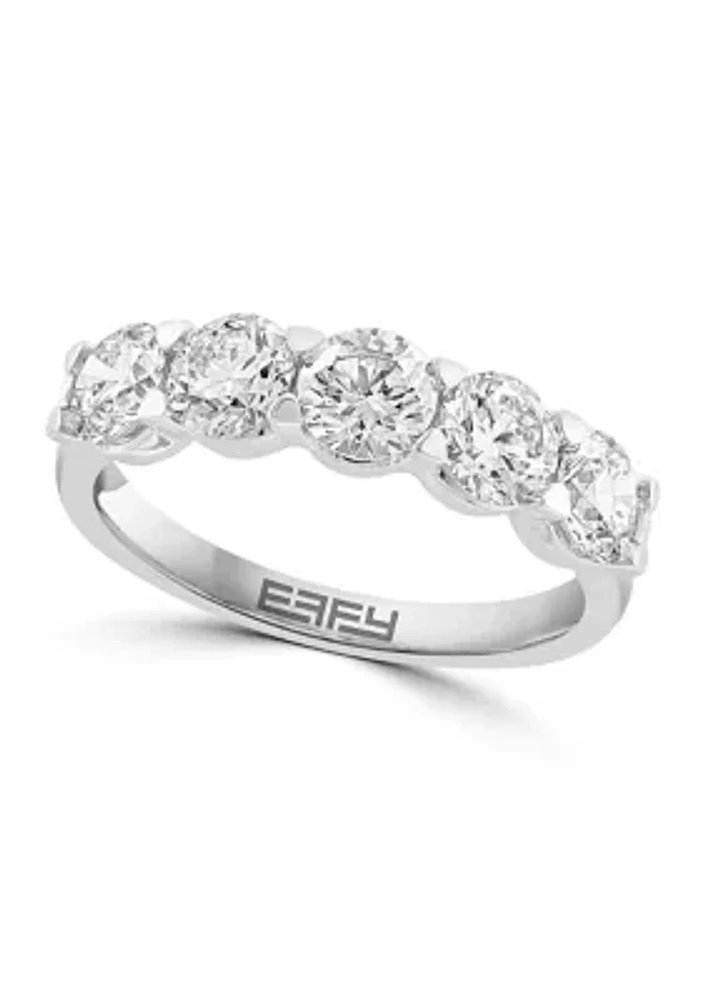  14K White Gold Lab Grown Diamond Ring