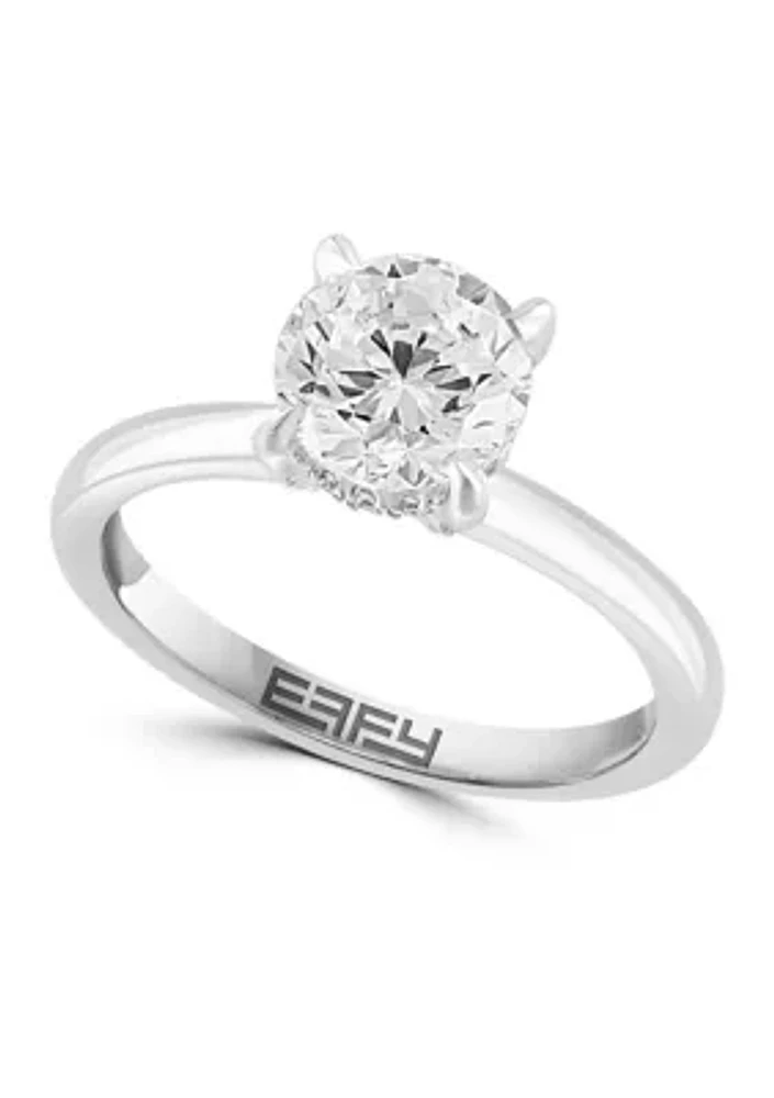 1.59 ct. t.w. Lab-Created Diamond Solitaire Ring in 14K White Gold