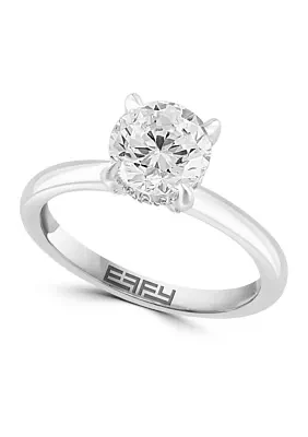 1.59 ct. t.w. Lab-Created Diamond Solitaire Ring in 14K White Gold