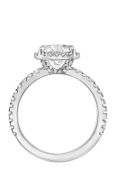 2.46 ct. t.w. Lab Created Diamond Round Solitaire Ring in 14K White Gold