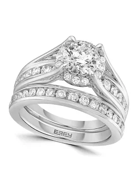 1.93 ct. t.w. Lab Created Diamond Bridal Ring in 14K White Gold