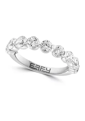 ct. t.w. Lab Created Diamond Band Ring in 14K White Gold