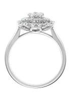 3/4 ct. t.w. Lab Grown Diamond Ring in Sterling Silver 