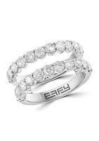 Lab Grown Diamond Bridal Insert Ring in 14K White Gold