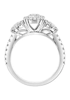 1.45 ct. t.w. Lab Created Diamond Ring 14K White Gold