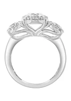 Lab Grown 14K White Gold Diamond Ring 