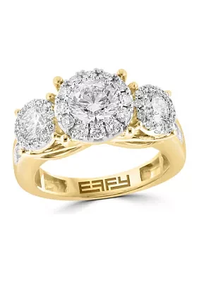 2.89 ct. t.w. Lab Grown Diamond Ring 14K Yellow Gold